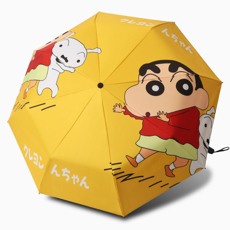 Cartoon Umbrella for Women, Wind-Resistant, Dual-Use for Sun and Rain, Foldable Automatic Sun Umbrella, Sun Protection, Uv Protection, Cute for Students, Boys