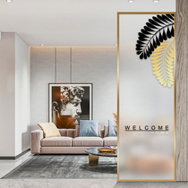 Simple and extravagant glass screen into the living room partition dining room entrance wall decoration toilet cover room customization