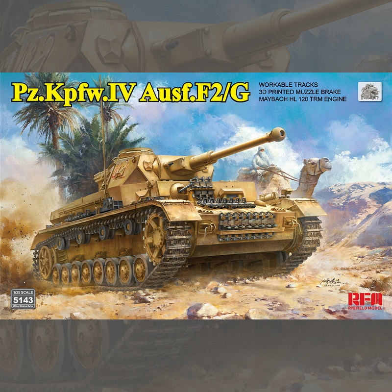 Clearance 【Mai Tian Rfm】5143 1/35 Panzer Iv Tank F2/G Model with Movable Suspension + Free Engine Clearance 【Mai Tian Rfm】5143 1/35 Panzer Iv Tank F2/G Model with Movable Suspension + Free Engine