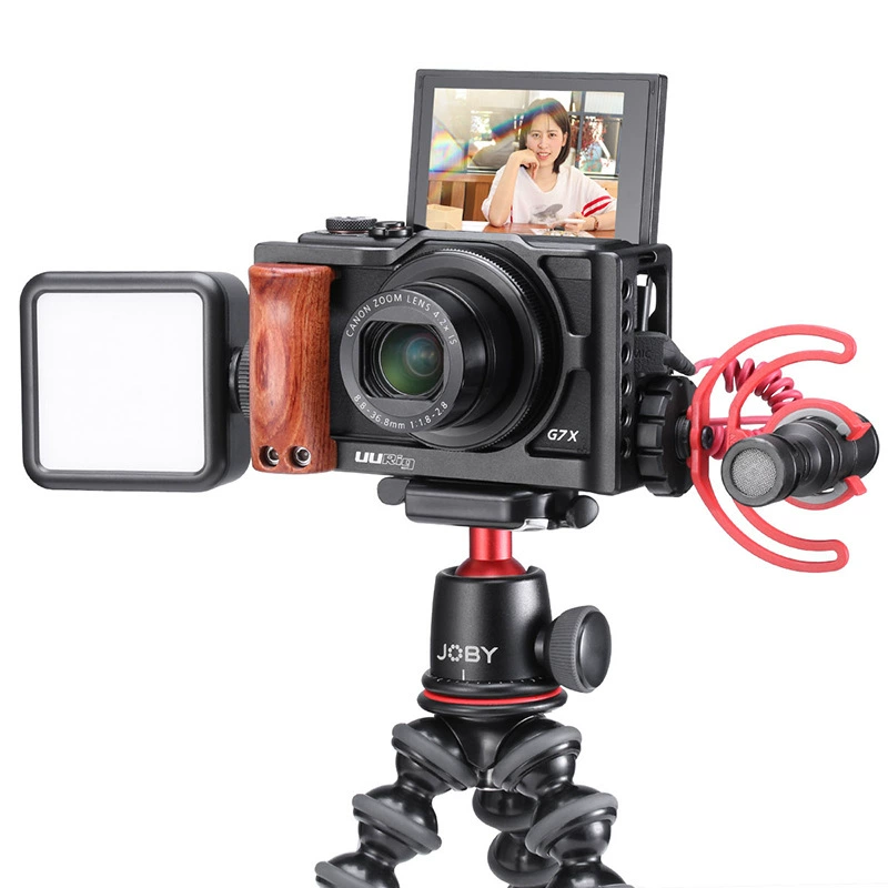 Lồng thỏ UURig C-G7XMarkIII phù hợp với phụ kiện Vlog lồng thỏ máy ảnh Canon G7XMarkIII - Phụ kiện VideoCam