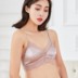 đỏ Pháp tam giác tách đồ lót Net womens lụa mỏng không thép vòng áo ngực lụa sexy siêu mỏng ngực nhỏ mà không dấu vết. 