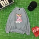 Châu Âu và Hoa Kỳ Hàn Quốc ULZZANG lỏng lẻo đôi báo hoa hồng nam và nữ áo len dài tay cộng với nhung mùa đông sinh viên 1236