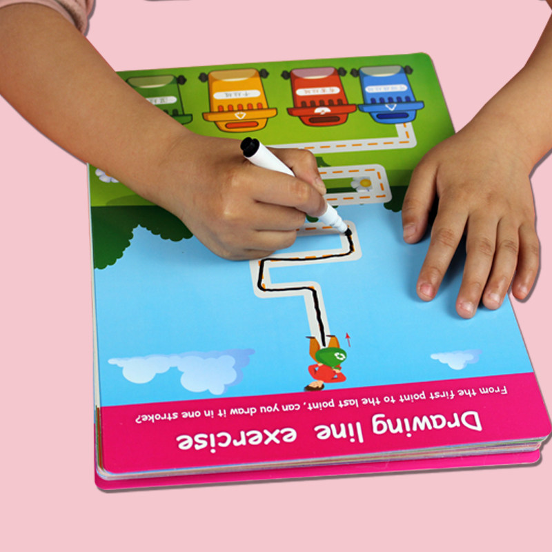 Young Child Control Pen Training Kindergarten Control Pen Exercise Children's special force training to play teaching aids Baby Express Pen-to-draw Line
