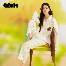 Пижама tbh野兽派家居rop van mierlo天丝棉家居服四季可外穿情侣睡衣 T/b/h