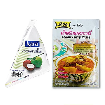 泰式椰香咖喱含椰浆鱼蛋鱼丸鸡肉料理包