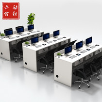 Agency staff desk real estate company computer desk front desk single 245 front desk open reception desk