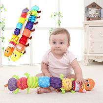 Baby and Toddler Soothes Caterworm Baby with Music Ring Bell BB Racking Paper Baby Puzzle Soothing Dolls