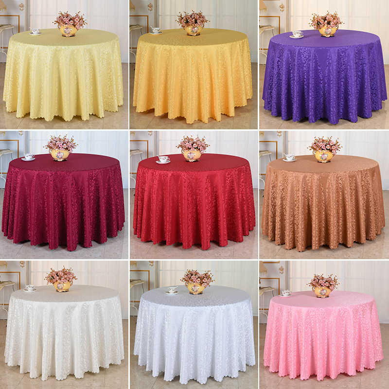 Hotel tablecloth restaurant fabric tablecloth European round tablecloth hotel coffee table tablecloth large round table round household