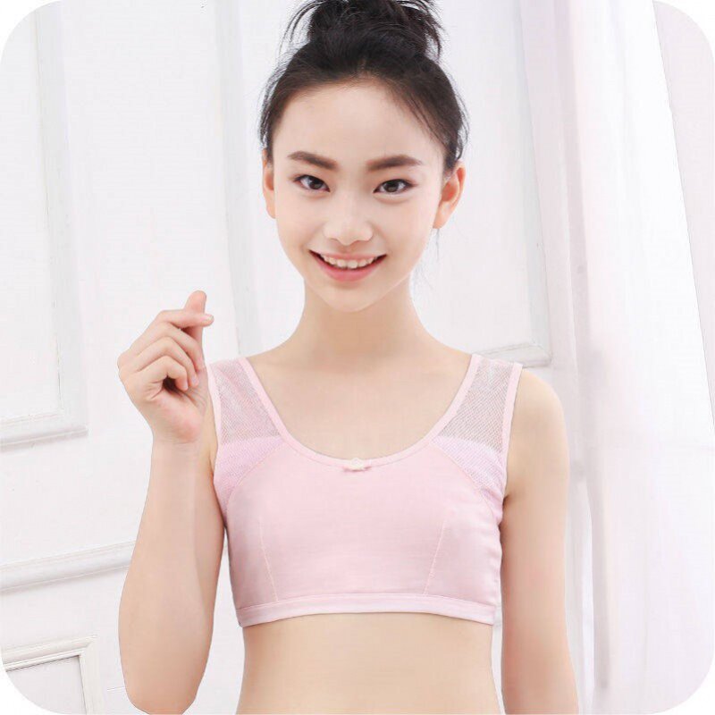 Underwear girl development period 12-16 years old high school junior high school students teenage bra girl close-fitting cotton vest