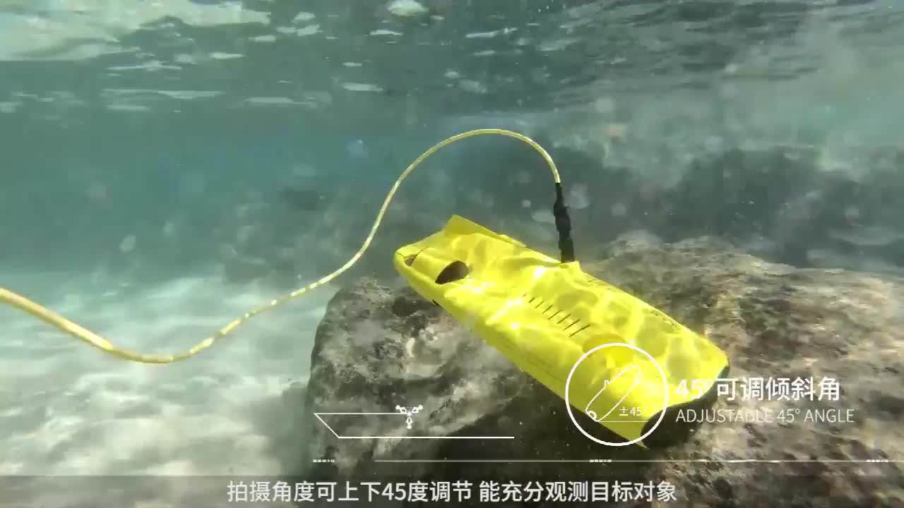 Remotely Controlled Autonomous Underwater Drone (auv) 4k Image Capture