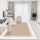 Checkerboard living room carpet coffee table blanket bedroom light luxury high-end bedside blanket ins style home large area floor mat