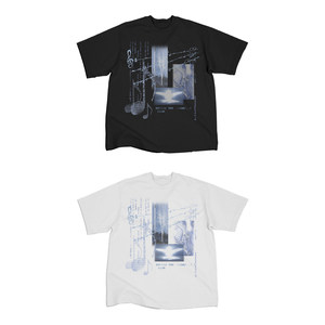 Wanna Lab Dream Core Note Angel Element Print Regular Shoulder Short Sleeve T-Shirt Unisex Slim Fit Breathable American Style