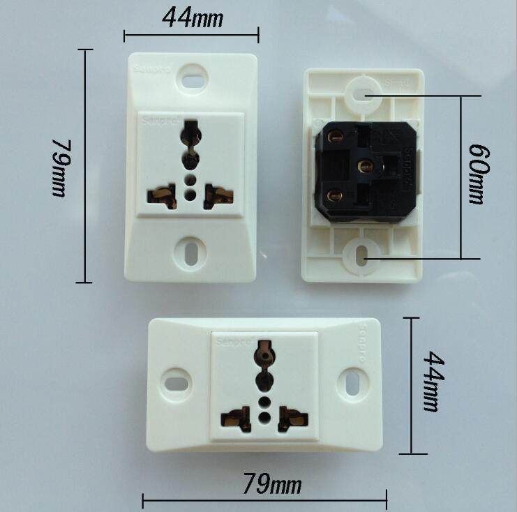 Senpsenpro Buried Type High Temperature Resistant Screw Socket Industrial Assembly Line 20A High Power Test Narrow Board