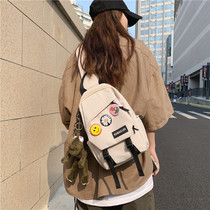 Hong Kong 2022 New package girls Slanted Satchel Casual 100 lap large capacity Chest Bag Women Bag Travel Backpack Sport Bag