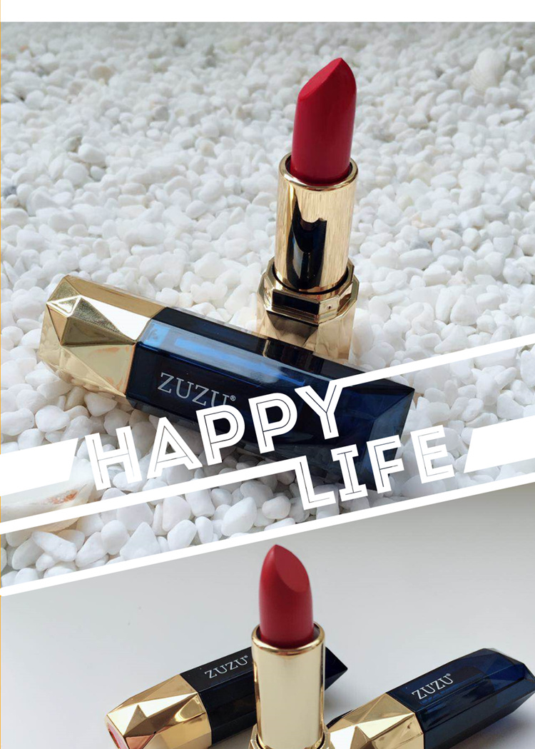 2 thỏi son zuzu 臻 màu sắc quyến rũ bền màu không thấm nước không phai không dính son môi - Son môi son the face shop