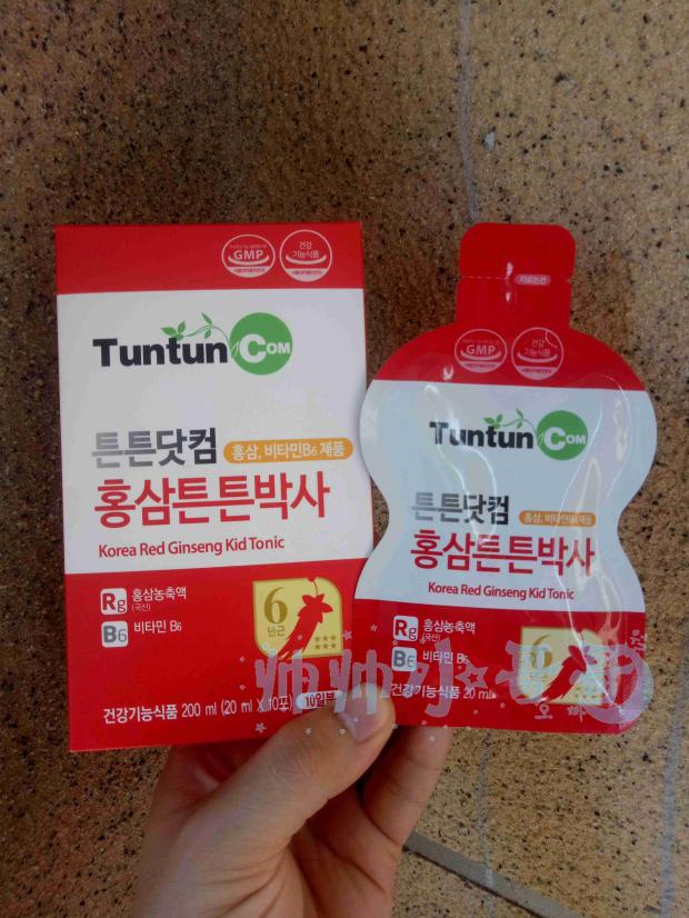 Korea Overseas Go Tuntun Children 6 Years Root Red Ginseng Oral Liquid Vitamin B6 Immune Slow Fatigue 10 Package