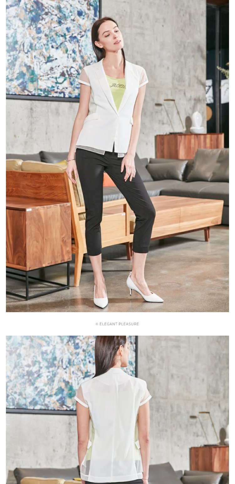 姿 薄 áo khoác blazer ngắn màu trơn gió giản dị hè 2018 quần áo nữ mới áo khoác nữ hàng hiệu