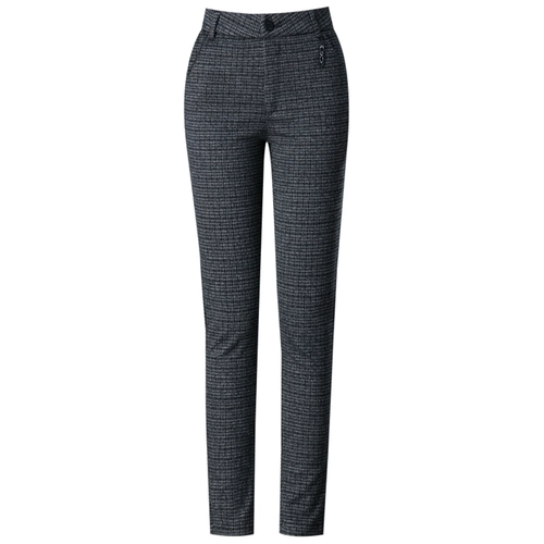 Шерстяные эластичные утепленные штаны для отдыха, высокая талия, свободный прямой крой