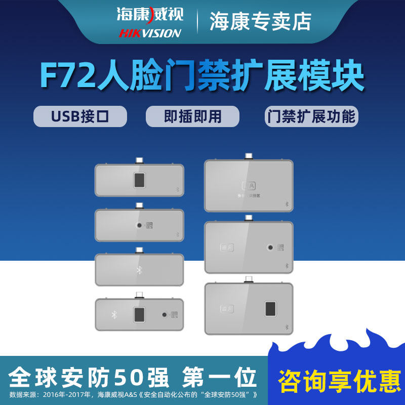 Hikvision F72 series face attendance access control expansion module DS-KABF72-B