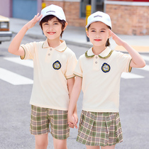 Kindergarten uniforms school uniforms summer school style childrens class uniforms short-sleeved shirts graduation costumes