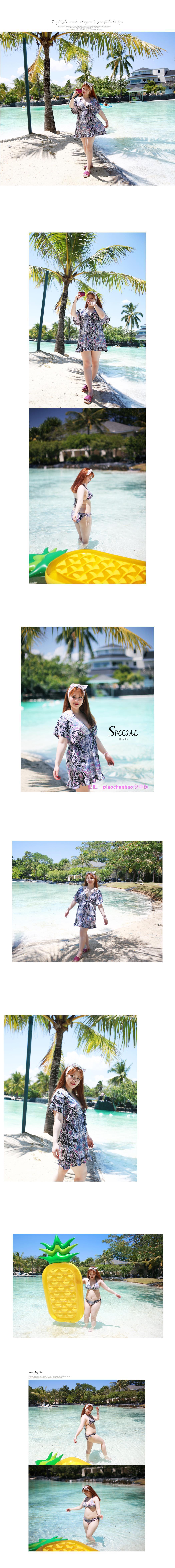 Hàn Quốc nhập khẩu chính hãng mẫu bikini cỡ lớn bơi lặn lướt sóng suối nước nóng áo tắm nhiều mã - Bikinis đồ bơi nữ đẹp kín đáo
