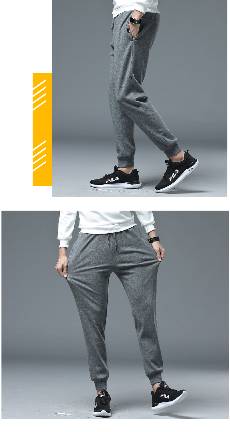 Cộng thêm quần lửng nhung thấm hút quần cotton nam mùa đông thu đông quần kaki