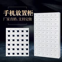 Employee mobile phone placement cabinet 60 doors mobile phone storage cabinet Workshop mobile phone safety cabinet with perspective window Mobile phone cabinet promotion