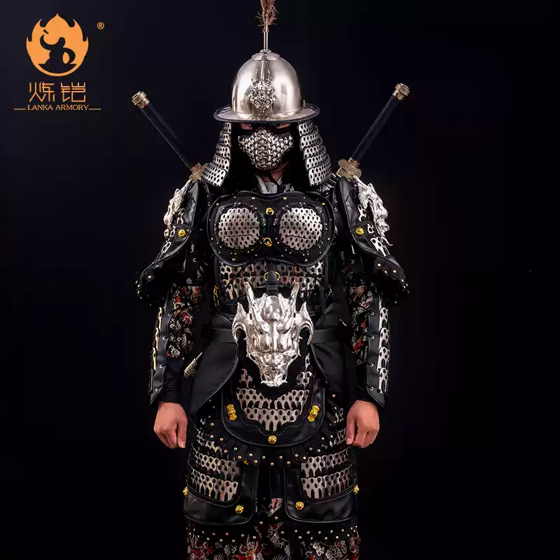 不鏽鋼煉鎧金色戰龍甲冑26件戰龍全套男女通用武術盔甲-Taobao-Tmall