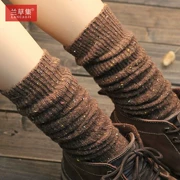 Mùa thu và mùa đông dày lên những đôi vớ retro vớ ngắn vớ cao vớ Phiên bản Hàn Quốc đống vớ trên đầu gối vớ dài