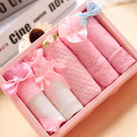 Cotton kích thước lớn cô gái dễ thương đồ lót cotton 裆 vải cotton sinh viên tóm tắt tuần hộp quà tặng đồ lót - Bộ quà tặng quần lót nam