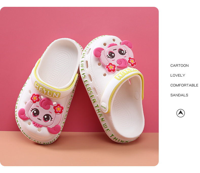 Children's Slippers, Girls' Clogs, Baby Girls' Sandals, Girls' 2026 Summer New Beach Shoes, Big Kids' Non-Slip Shoes — 12