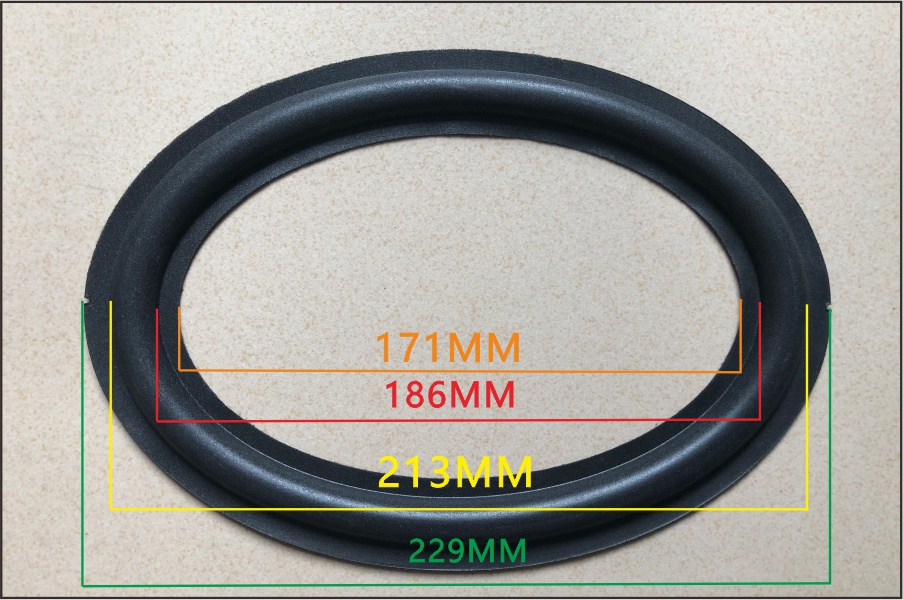 6-by-9 foam edge 6 * 9 trumpeter oval special maintenance edge circle bass car speaker sound accessories New potential