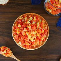 Fruit papaya diced 500g dried papaya grains sweet and sour preserved fruits household drinks candied dried fruits baking ingredients