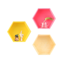 Magnetic fish MAGFISH magnetic hexagonal shelf ins wind simple can be stored without nails magnetic decorations