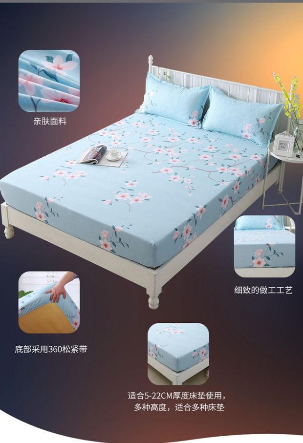 doanh nghiệp giường ba mảnh khăn trải giường nệm bụi che tháo lắp giường bìa 1.8m trẻ em mat Simmons mỏng tay áo bảo vệ - Trang bị Covers Mẫu ga phủ giường