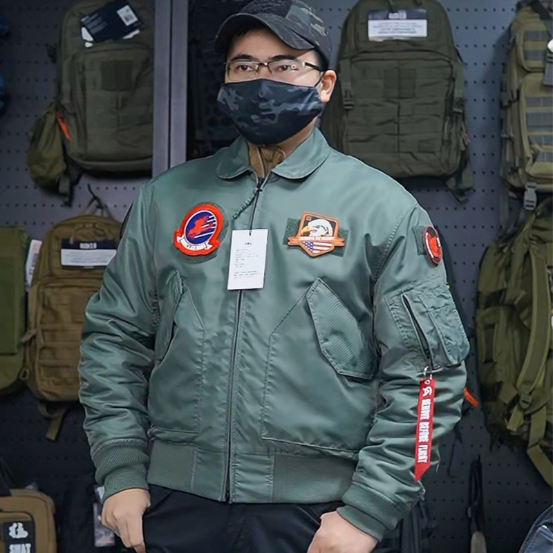Tom Cruise Alpha 36P Flight Jacket 45P Cotton Coat Thin Jacket Ma1 Pilot Jacket Lapel Winter Style Tom Cruise Alpha 36P Flight Jacket 45P Cotton Coat Thin Jacket Ma1 Pilot Jacket Lapel Winter Style