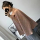 Mùa đông 2019 mới áo khoác cashmere hai mặt nữ 100% len ngắn áo len ngắn xu hướng lỏng lẻo - Áo Hàn Quốc