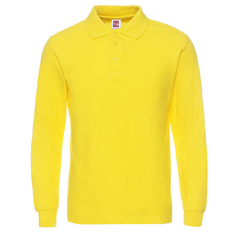Bán buôn tất cả cotton dài tay mùa xuân và mùa thu nam và nữ màu rắn Áo thun rắn màu vua 220G áo sơ mi áo liền quần in áo poloman