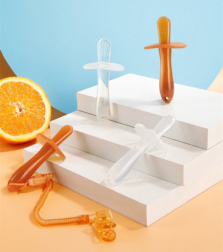 Baby baby molar stick tooth fixer toy silicone bite music stick anti-eat hand artifact pacifier 4 months