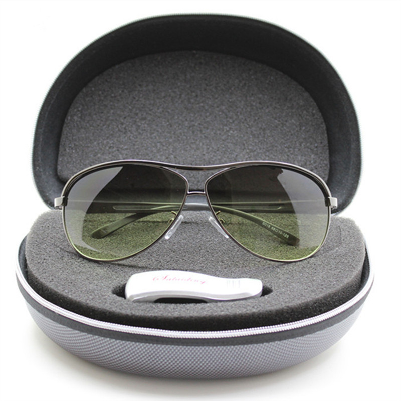 HD Sunglasses Men Day and Night driver mirror Polarizer Toad Mirror Sunglasses Men's Tide Driving Glasses