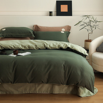 Roland Home Spinning A class of cotton grinding four pieces of boy and girl thickening pure cotton sheets are set up 1 8 m bed