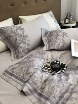 Roland Home Textile high - end luxury embroidery 100 pure cotton long - dust cotton four - piece cotton cotton cotton