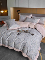 Cloud soft Roland Home Textile 120 long suede cotton mill wool pure cotton double four pieces cover bed sheet style