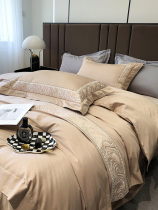 Roland Home Textile 120 pure cotton Xinjiang long - flux cotton modern light luxury condom is set on four pieces of cotton