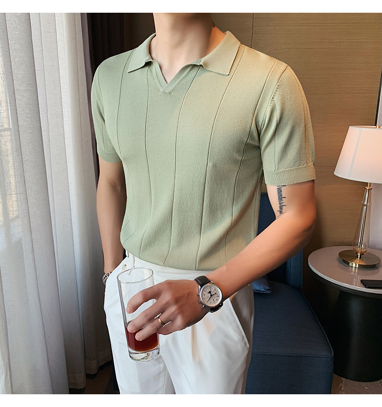 Men's Solid Color T-shirt Men's Clothing display picture 11