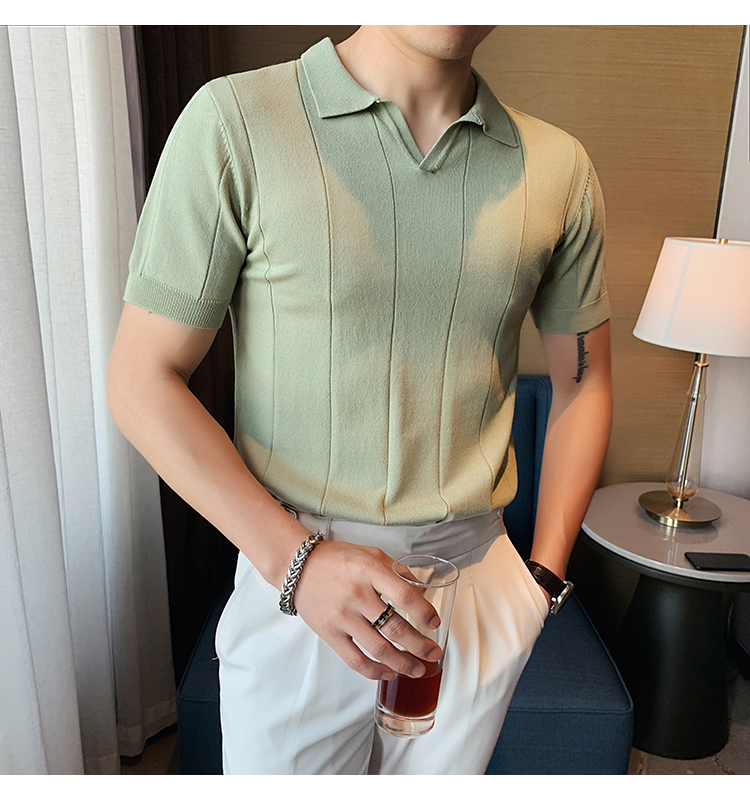 Men's Solid Color T-shirt Men's Clothing display picture 12