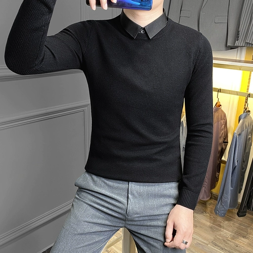 Комплект, свитер, куртка, осенняя флисовая удерживающая тепло трикотажная рубашка