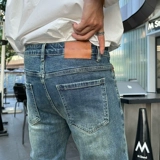 Осенние джинсы, элитные штаны, свободный прямой крой