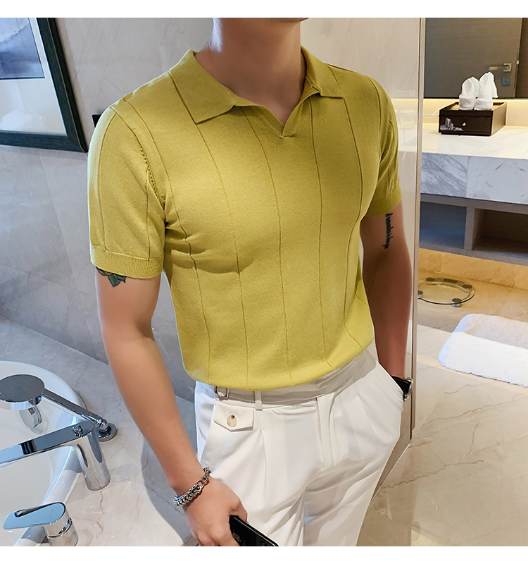 Men's Solid Color T-shirt Men's Clothing display picture 6