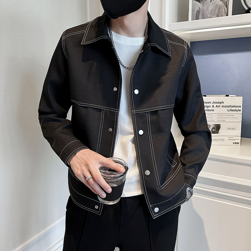 Men's Spring 2026 New Popular High-End Stylish Short Denim Jacket